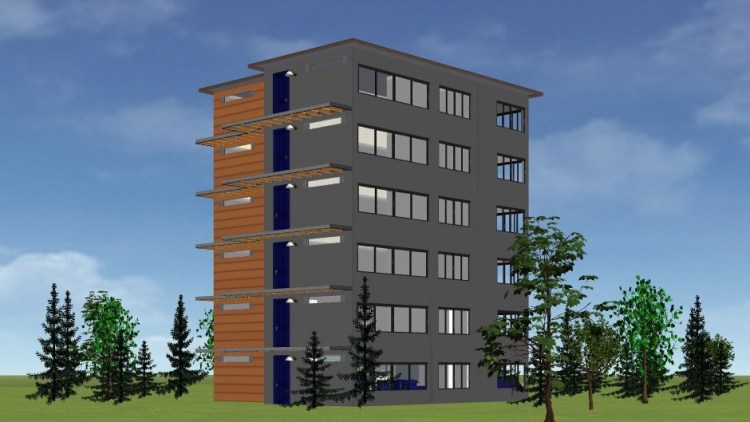 PEER Homes Affordable 2bd 2ba 6 Story Elevation Northwest